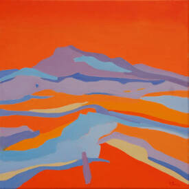 Jean Noël LE JUNTER - Pic Saint-Loup -huile 40x40-Le Junter.JPG