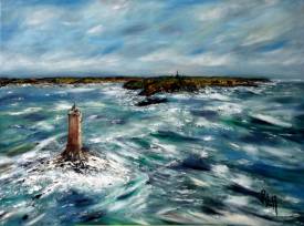 Régine LE MAOUT - Phare de la Vieille, Pointe du Raz RLM 2013 n°60 HT 61x46.jpg