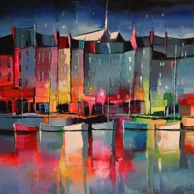 Eric LE PAPE - 3969 - Honfleur en soirée - 100x100.jpg