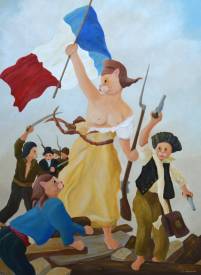 Françoise LEBLOND - D'après la Liberté guidant le peuple d'Eugène Delacroix