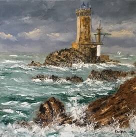 Bernard LERIQUE - La Vieille  40x40- 3524.jpg