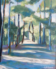 Nicole Anne LEROUX - L'allée bleue vendue