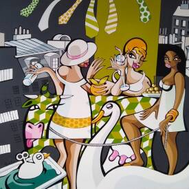 Alfredo LOPEZ - l amour est dans le verre 100x100.jpg