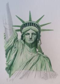 Francis LUCAS - STATUE DE LA LIBERTÉ - DETAIL