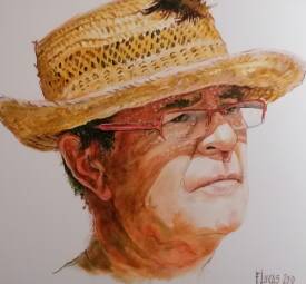Francis LUCAS - Autoportrait sur toile 2010