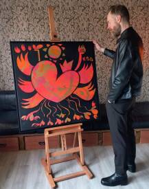  M.Koeur - M.Koeur - Koeur de Phénix - 100x100cm.jpg