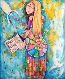 Andrée MAHÉ ROS - La femme livres.jpg