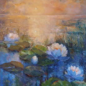 Iryna MALYNOVSKA - Crépuscule sur les Nénuphars
