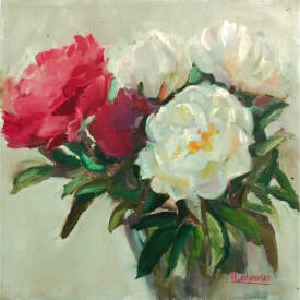 Iryna MALYNOVSKA - F4008 Pivoines en Éclat