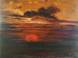 Iryna MALYNOVSKA - Crépuscule Enflammé