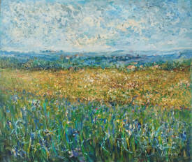 Iryna MALYNOVSKA - Champ de Fleurs en Été