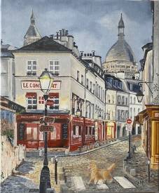 Christian MANICOURT - Montmartre entre chien et loup