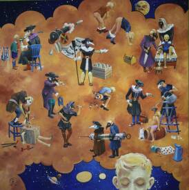 Patrick MARTIN - Allo Maman bobos. Peinture 100x100.jpeg