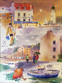 Patrick MARTIN - Sauzon. Planche Aquarelle.50x65.jpg