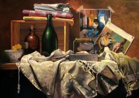 Patrick MARTIN - Laissez fer ou clin d'oeil à Edgar. Pastel. 50x65.jpg