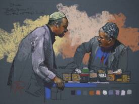 Patrick MARTIN - Etude. Parfaitement ton the est trop sucré. Pastel.30x40.jpg