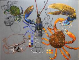 Patrick MARTIN - Crustacés. Pastel. 50x65.jpg