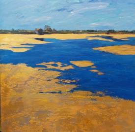 Marie-Pierre MAURER - le marais d'or , ile de Ré . Marie-Pierre Maurer