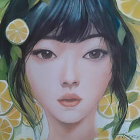 Myriam MAURY - Asia girl Lemons