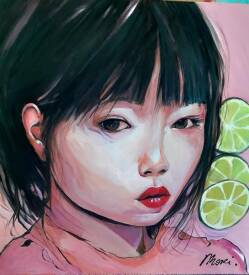 Myriam MAURY - Pink Asia girl 2.jpg
