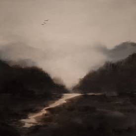  MESKAR - La voie de la liberté - huile sur toile 40 x 40..jpg