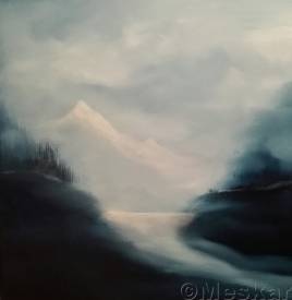  MESKAR - la fonte des neiges huile sur toile 40x40.jpg