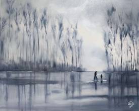 Jean Pierre MIGNAN - RÉVEIL DU LAC BRUMEUX