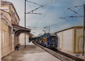Jean-Pierre MISSISTRANO - "Gare de Six-Fours, La Seyne"