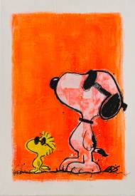 Edwige MOREL - LES LUNETTES DE SNOOPY ET WOODSTOCK 55X46CM.jpg