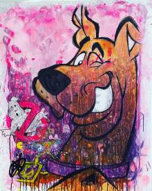 Edwige MOREL - SCOOBY DOO 81X100CM.JPG