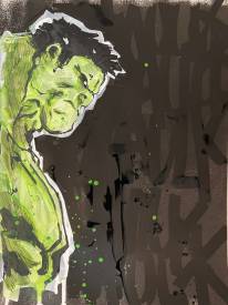 Edwige MOREL - HULK 30X40CM.JPG