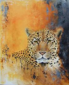 Brigitte MORISSON - TETE DE LEOPARD -VENDUE