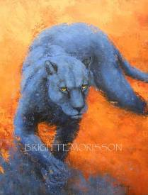 Brigitte MORISSON - PANTHERE BLEUE     062022     VENDUE