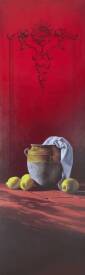 Michel NADAÏ - Rouge couchant | Peinture de Prestige de Michel Nadaï (MOF)