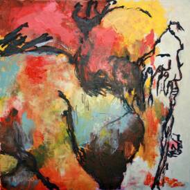 Françoise NDONGO - Le Repos huile chassis lin 80x80.jpg