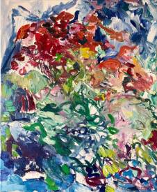 Nina NKAR - Hortencias et Roses: 2025, huile sur toile, 61x50.jpg