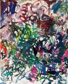 Nina NKAR - Nina Nkar printemps, fleurs 2, huile sur toile 65x54.jpg