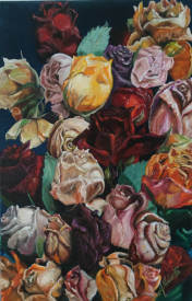 Antonella NOCIVELLI - 2020 - MES ROSES SECHEES - huile sur toile 28x41.jpg