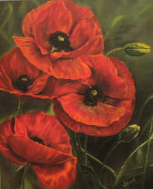 Antonella NOCIVELLI - 2021 - COQUELICOTS - huile sur toile 38x46.jpg