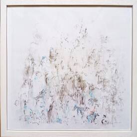 Frédérique NOLET de BRAUWERE - L'âne bleu de Tourtour. 37x37 cm 2021 600 €  (1)