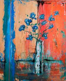 Stéphane ORSET - ligne bleu bouquet suspendu (55X65X2,5) 420E.jpg