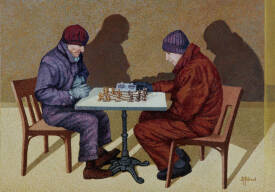 Hafiz PAKZAD - Joueurs d'échecs..jpg