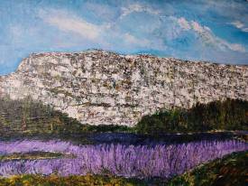 Alphonse PAPPALARDO - Vue de La Sainte Victoire Acrylique sur toile 116x81cm