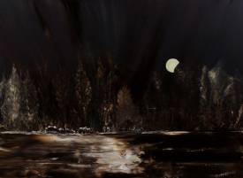 Alphonse PAPPALARDO - Clair de lune.huile sur toile.100x73cm