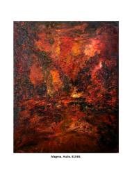 Alphonse PAPPALARDO - Magma. huile sur toile 81x65cm