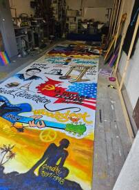Claude PARIZOT - FRESQUE SOL 27M.