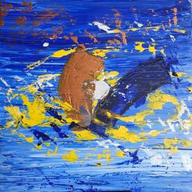 Claude PARIZOT - BOULEVERSEMENT.40X40.