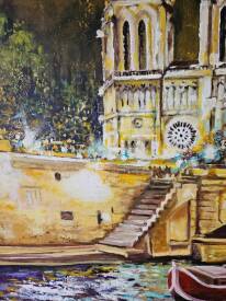 Claude PARIZOT - COOL LA SEINE. 100X70