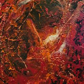 Claude PARIZOT - NAISSANCE. 40X40.