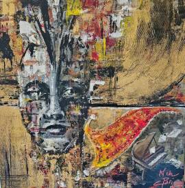 Claude PARIZOT - PUNK. 40X40.